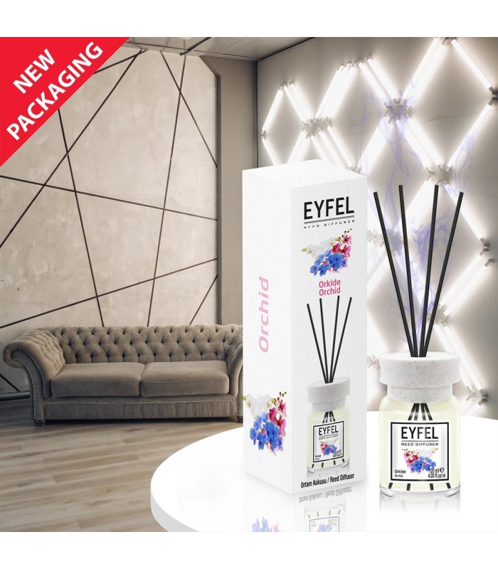 خرید-خوشبو-کننده-هوا-با-نی-eyfel-ایفل-رایحه-ارکیده-orchid-حجم-120-میلی-لیتر