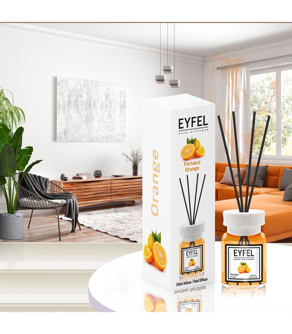 خوشبو-کننده-هوا-eyfel-ایفل-رایحه-پرتقال-orange-حجم-120-میلی-لیتر